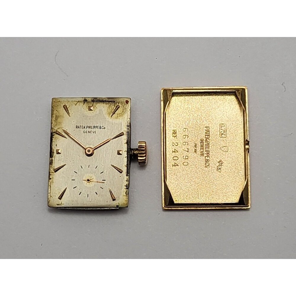 Vintage Patek Philippe 2404 Canape Art Deco Architectural 1950s 18K Rose Gold - Picture 15 of 16